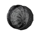 Crochet Basket (medium | black) | Inside view