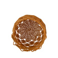 Crochet Basket (small | orange ochre) | Inside view