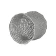 Crochet Basket (small | silver grey) | Inside view