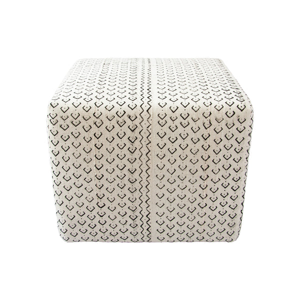 Mud Cloth Ottoman (dots) by Safari Fusion www.safarifusion.com.au