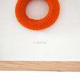 Ndebele Felt Art Framed (intombi | orange) | Detail