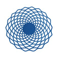Wired Lace Platter (large | blue) by Safari Fusion www.safarifusion.com.au