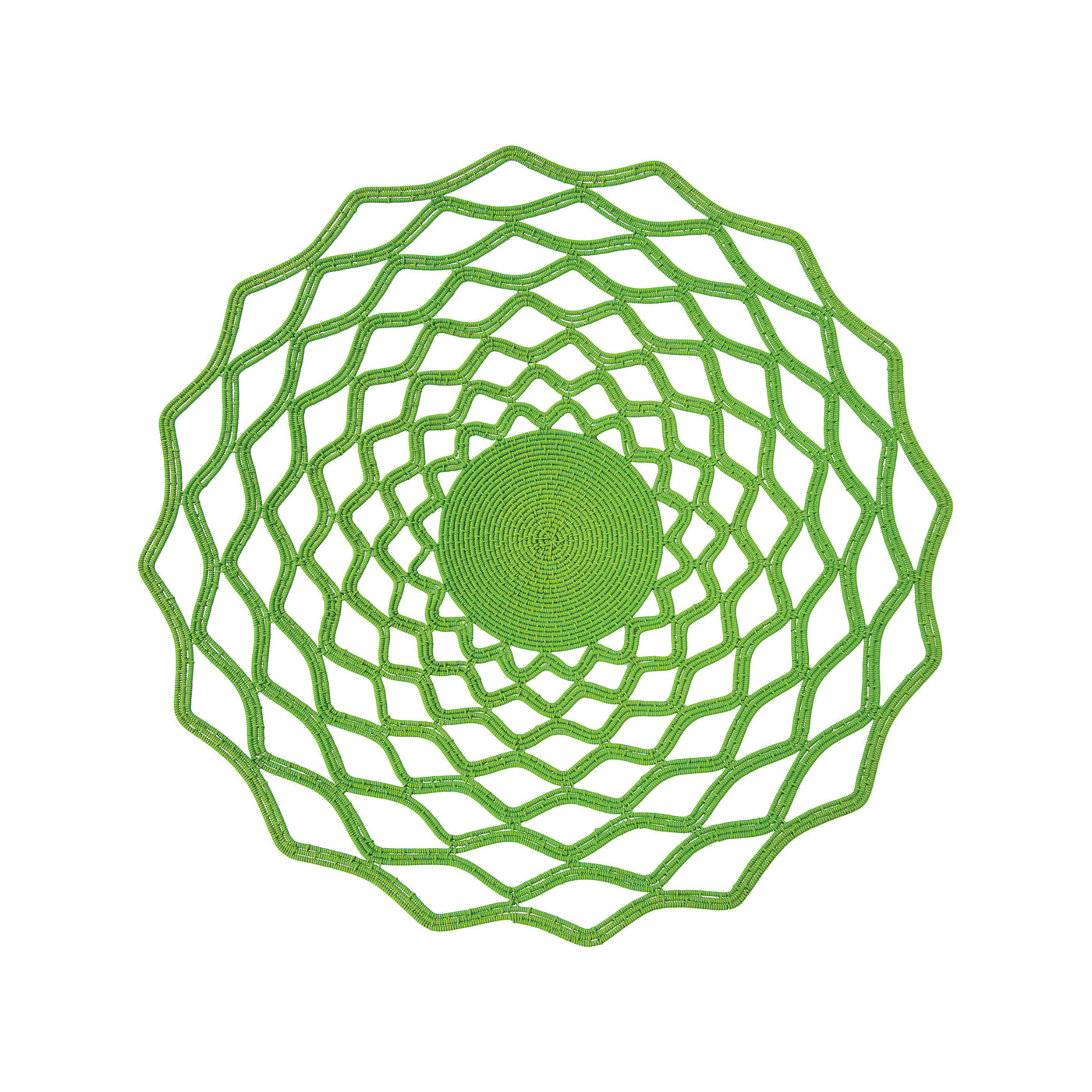 Wired Lace Platter (medium | green) by Safari Fusion www.safarifusion.com.au