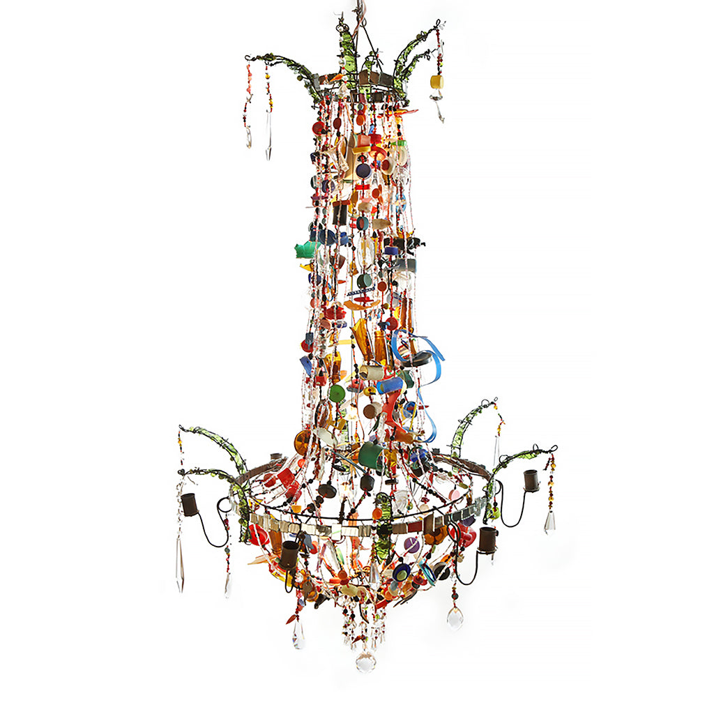 Recycled chandeliers
