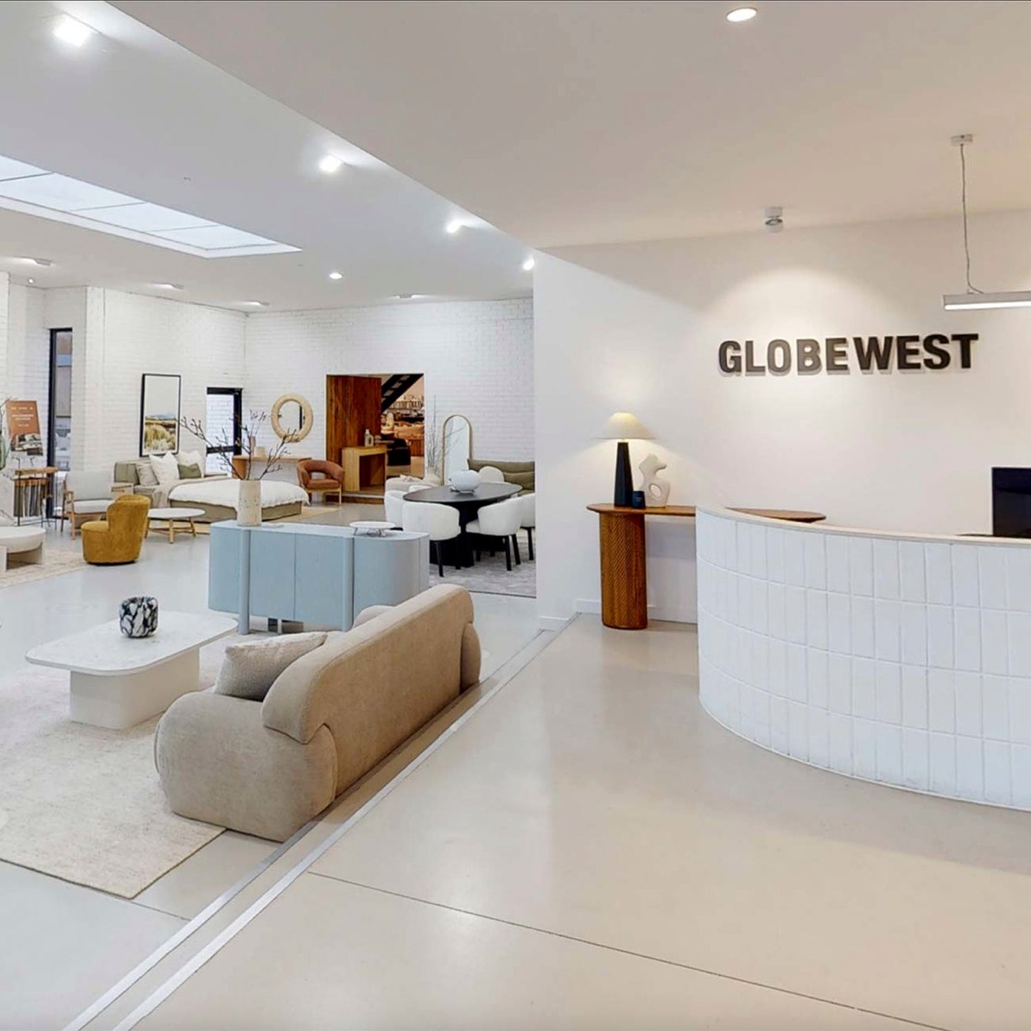 Supplier Visit GlobeWest. Contemporary style furniture and objects