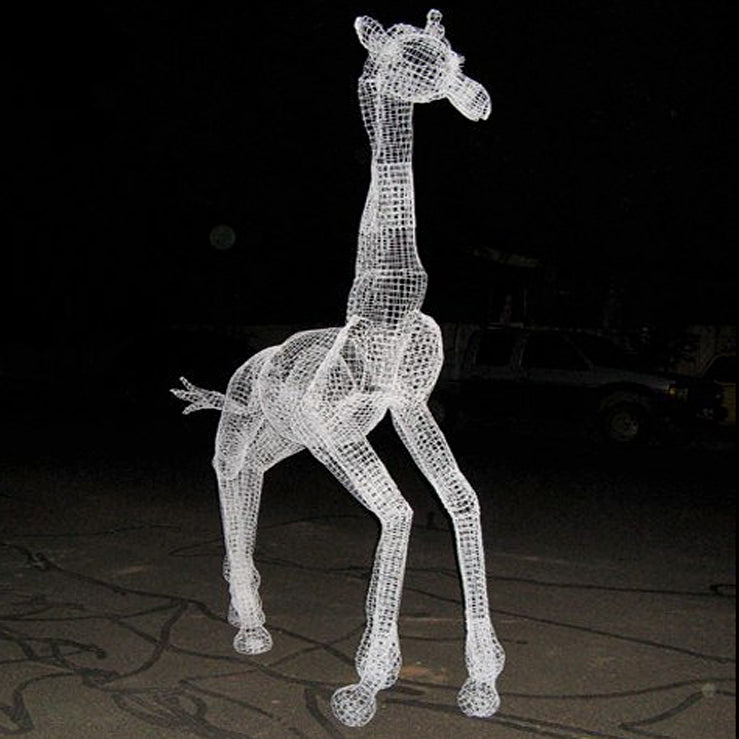 Wire animal sculptures