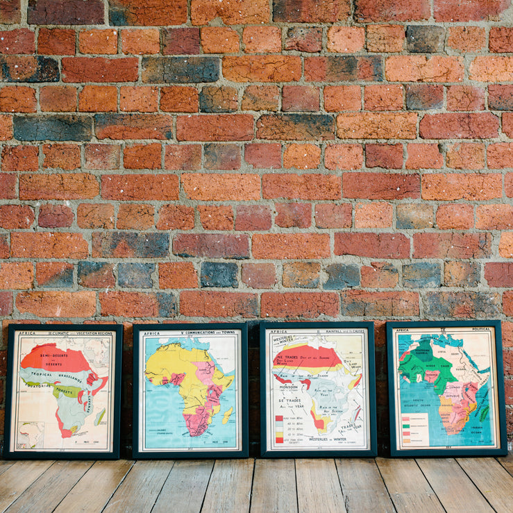 Vintage Africa Maps in store