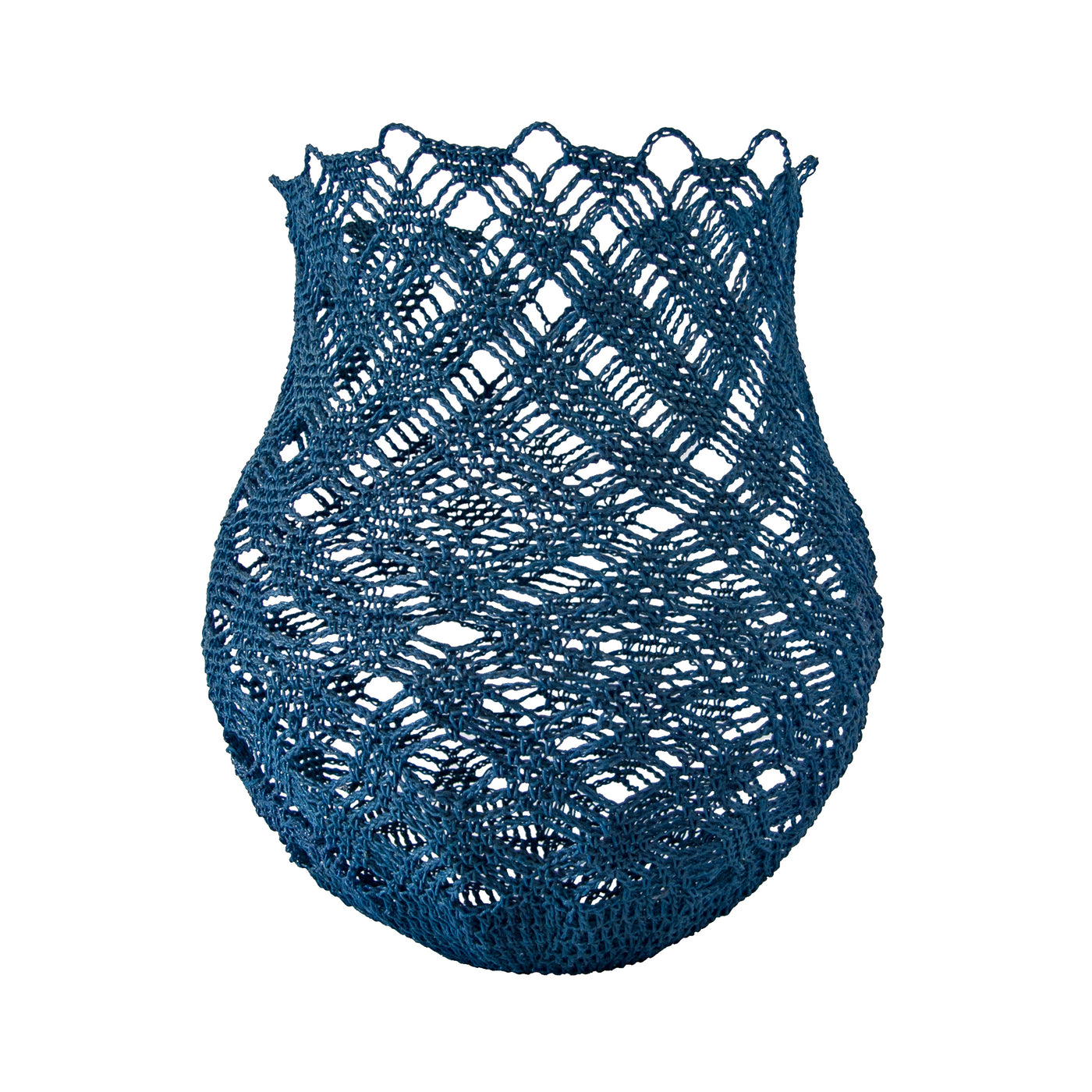 Crochet Basket (large | indigo blue) by Safari Fusion www.safarifusion.com.au