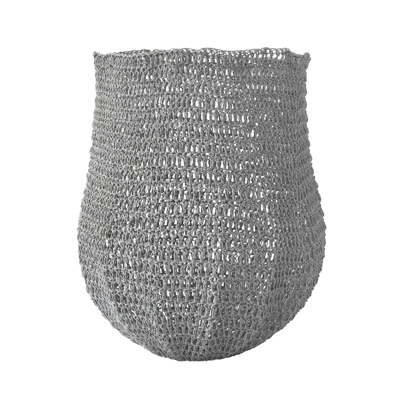 Crochet Basket (large | silver grey) by Safari Fusion www.safarifusion.com.au