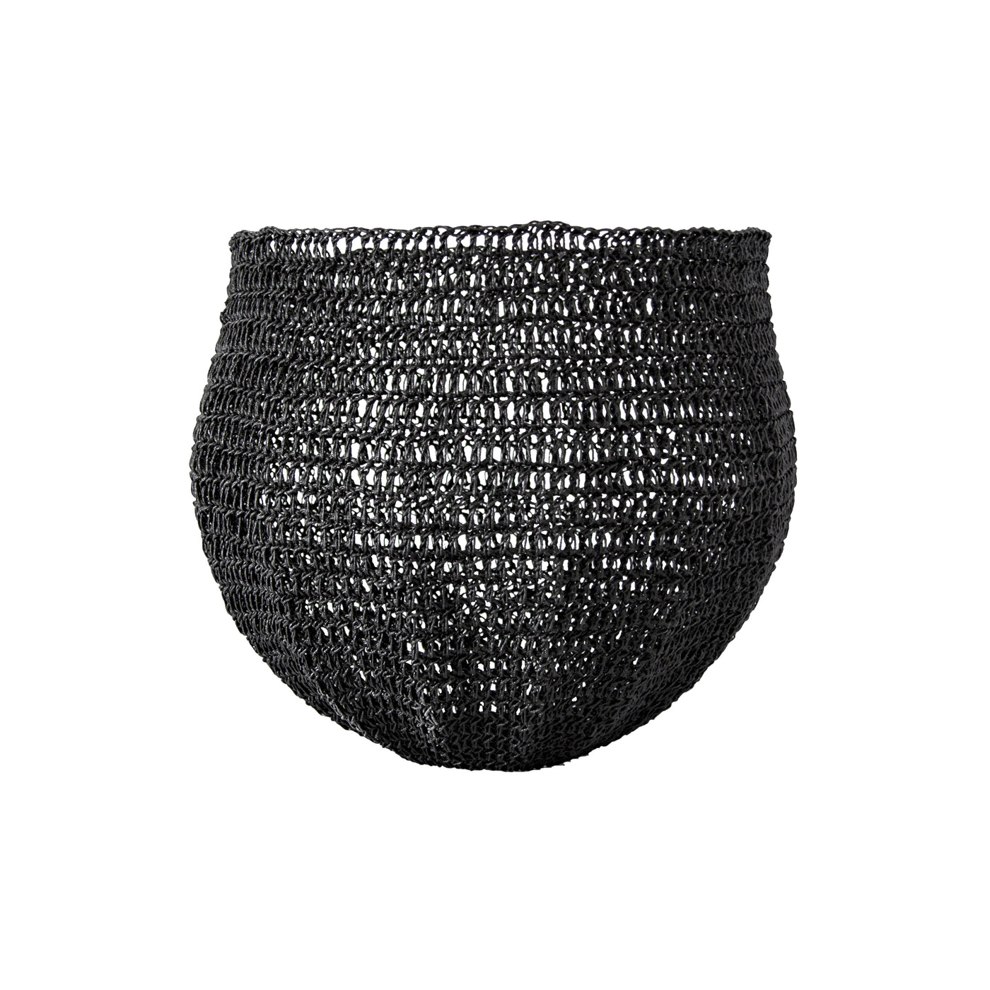 Crochet Basket (medium | black) by Safari Fusion www.safarifusion.com.au