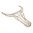 Nguni Wire Head (gold ) | Side